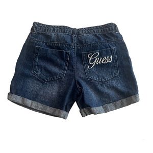 vintage mid rise distressed Guess shorts
